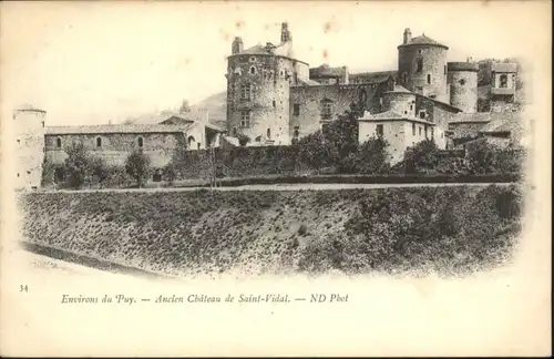 Le Puy Ancien Chateau de Saint-Vidal *