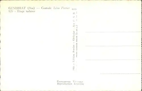 Injoux-Genissiat Centrale Leon Perrier Etage turbines *