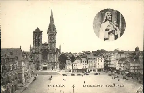 Lisieux La Cathedrale La Place Thiers *