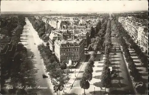 Paris Foch Avenue Grande-Armee Avenue *