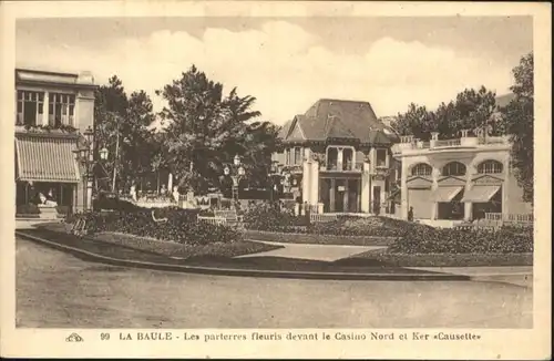 La Baule Atlantique Baule Les parterres fleuris le Casino Nord Ker Causette *