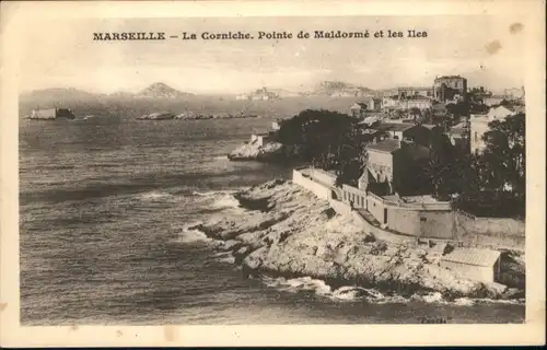 La Corniche Marseille La Corniche Pointe de Maldorme * / Marseille /Arrond. de Marseille