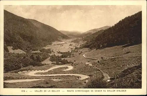 Sewen Vallee de la Doller Route Strategique de Sewen au Ballon d'Alsace *