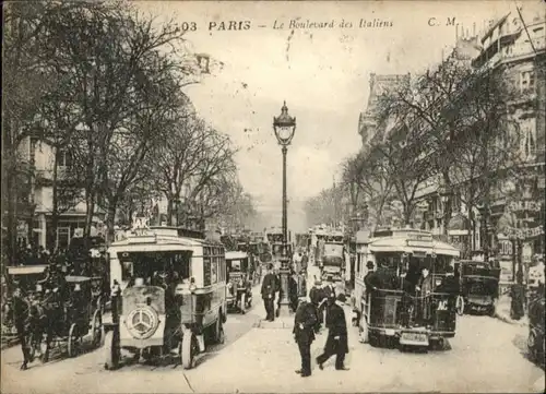 Paris Le Boulevard des Italiens x
