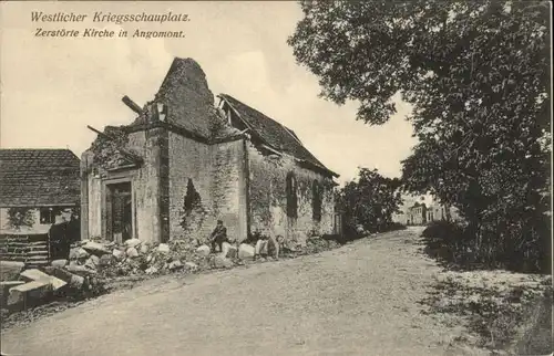 Angomont Zerstoerte Kirche  *