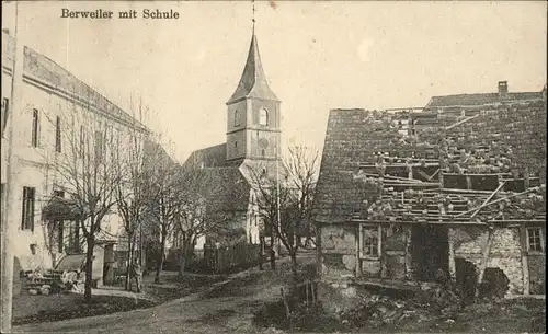 Berviller-en-Moselle Berweiler Schule Kirche  x