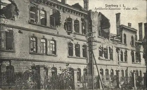 Saarburg Lothringen Artellerie Kaserne x