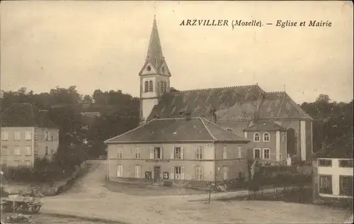 Arzviller Moselle Eglise Mairie *