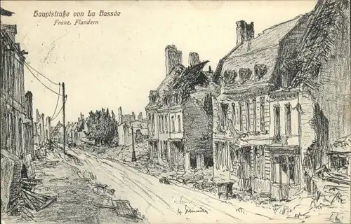 La Bassee Hauptstrasse Flandern x