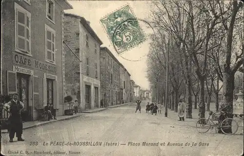 Le Peage-de-Roussillon Place Morand Avenue Gare *