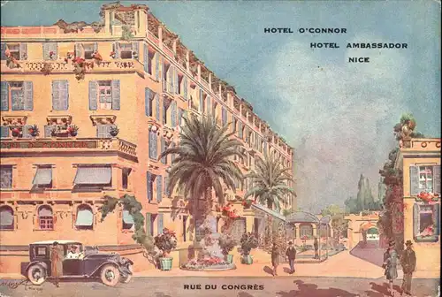 wx37783 Nice Alpes Maritimes Nice Hotel O Connor Hotel Ambrassador Rue Congres * Kategorie. Nice Alte Ansichtskarten