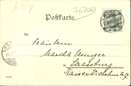 Strasbourg Alsace Strassburg Elsass Rabenhof Kuenstler F. Hoch x