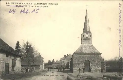 La Neuville-les-Wasigny Ardennes Eglise Rue Principale x
