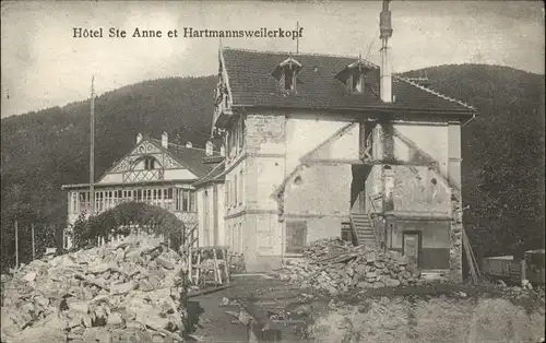 Hartmannsweilerkopf Hotel Ste. Anne Zerstoerung x