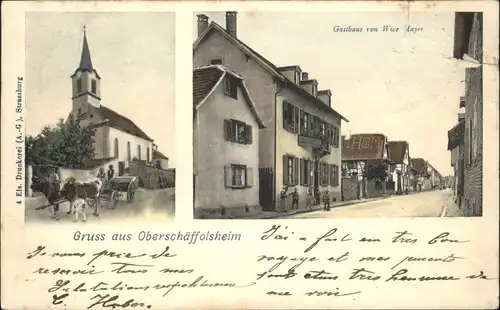 Oberschaeffolsheim Gasthaus Witwe Mayer x