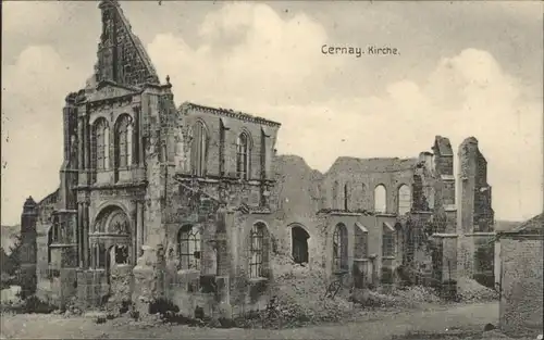 Cernay Kirche Zerstoerung x