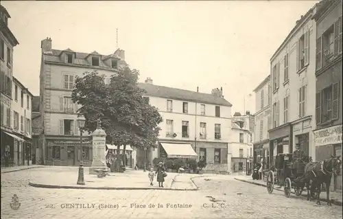 Gentilly Seine Place Fontaine *