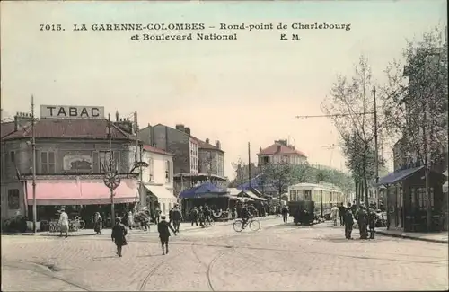 La Garenne-Colombes Strassenbahn Rond-Point Charlebourg Boulevard National *