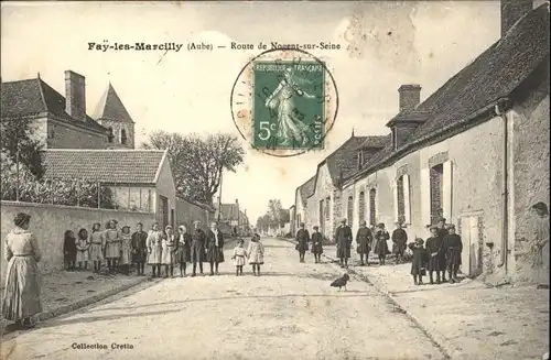 Fay-les-Marcilly Aube Route Nogent-sur-Seine x