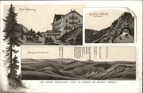 Col de la Schlucht Hotel Defranoux Vosges Route Schlucht *