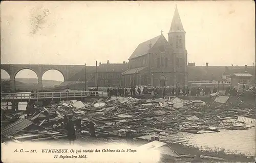 Wimereux Ce qui restait des Cabines de la Plage
1903