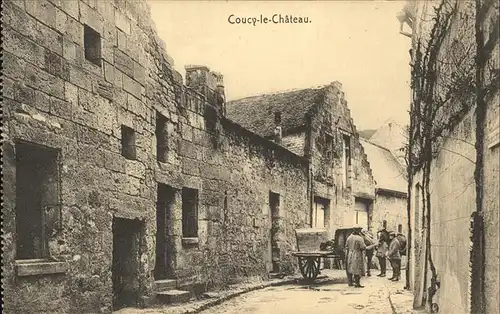 Coucy-le-Chateau-Auffrique Vue partielle Kat. Coucy-le-Chateau-Auffrique