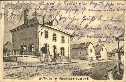 Vaudesincourt Schule Kat. Vaudesincourt