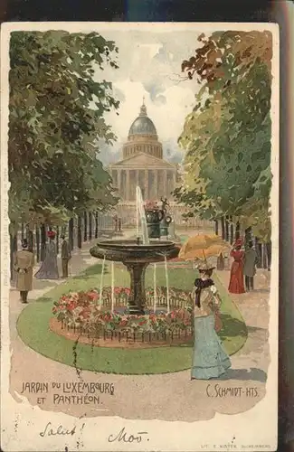 Paris Jardin du Luxembourg Springbrunnen Kat. Paris