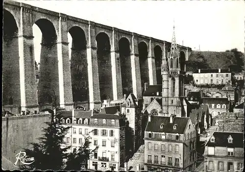 Morlaix Viaduc Eglise Saint Melaine Kat. Morlaix