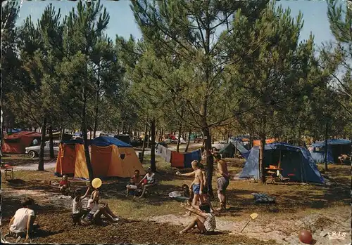 wz01830 Lege-Cap-Ferret Campingplatz Kategorie. Lege-Cap-Ferret Alte Ansichtskarten