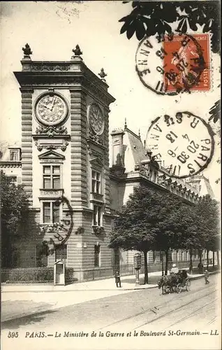 Paris Ministere de la Guerre
Boulevard St.-Germain Kat. Paris