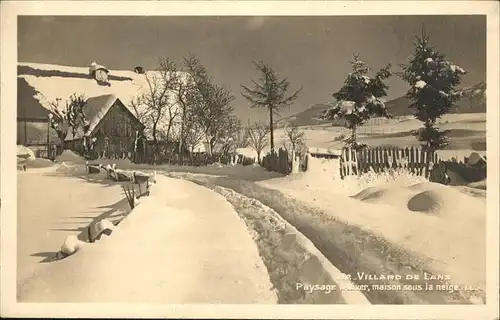 Villard-de-Lans Paysage d`Hiver Kat. Villard-de-Lans