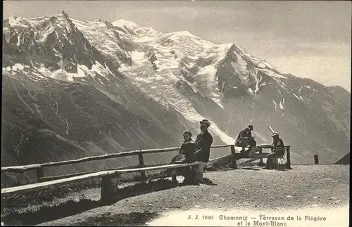 Chamonix Terrasse de la Flegere Mont Blanc Kat. Chamonix-Mont-Blanc