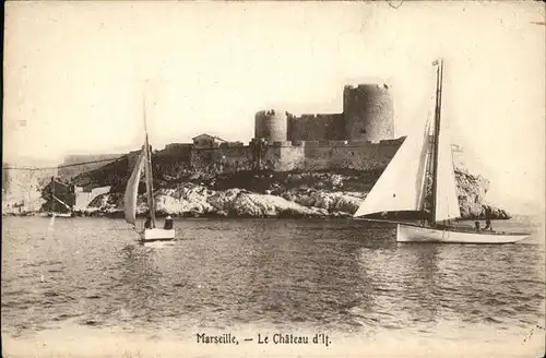 wz03366 Marseille Chateau Schiff Kategorie. Marseille Alte Ansichtskarten