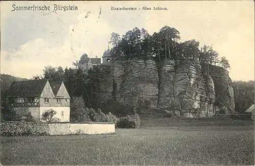 Buergstein Tschechien Einsiedlerstein Schloss  Kat. Sloup v Cechach