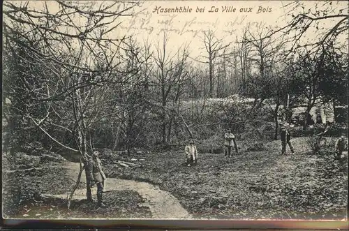 La Ville-aux-Bois Hasenhoehle Kat. La Ville-aux-Bois