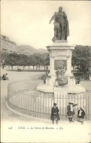 wz03951 Nice Alpes Maritimes Statue de Massena Kategorie. Nice Alte Ansichtskarten