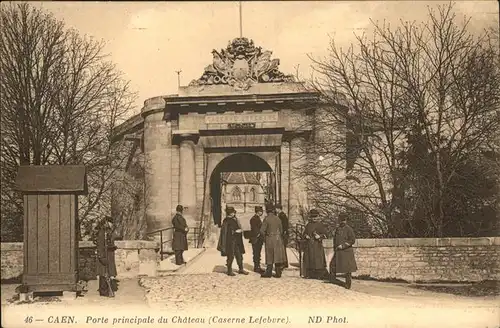 wz04069 Caen Porte principale du Chateau Kategorie. Caen Alte Ansichtskarten