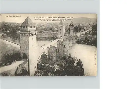 wz18076 Cahors Pont Valontre Kategorie. Cahors Alte Ansichtskarten