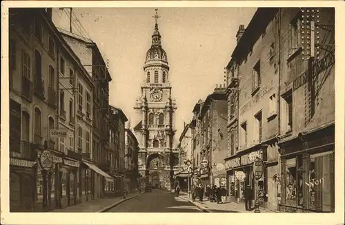 Bourg-en-Bresse Rue et Eglise Nitre-Dame Kat. Bourg-en-Bresse