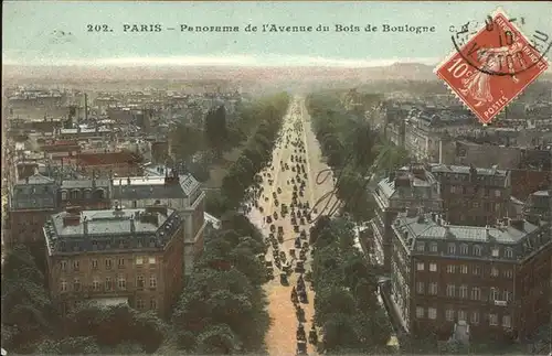 Paris Avenue Bois de Boulogne Kat. Paris