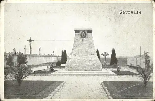 Gavrelle Soldatenfriedhof Denkmal Kat. Gavrelle
