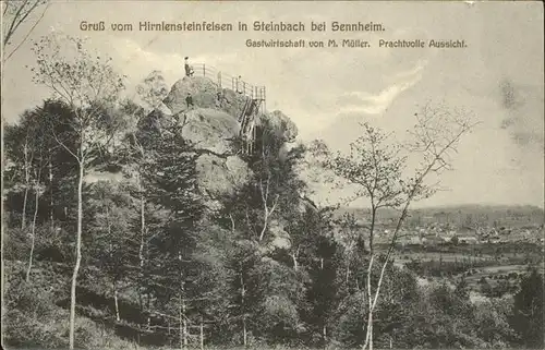 Steinbach Haut Rhin Hirnlensteinfelsen Kat. Steinbach