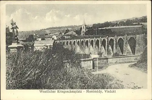 Montmedy Westlicher Kriegsschauplatz Viadukt Kat. Montmedy