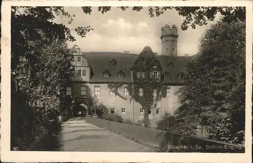 Glauchau Schloss Eingang Kat. Glauchau