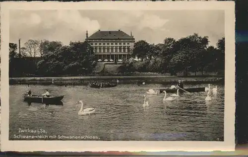 Zwickau Sachsen Schwanenteich Schloss Kat. Zwickau