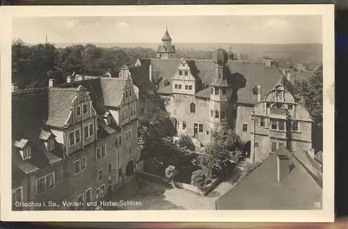 Glauchau Vorder  und Hinterschloss Kat. Glauchau