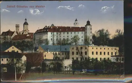 Glauchau Schloss von Westen Kat. Glauchau