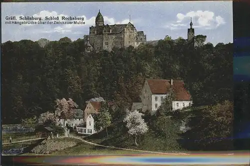 Zwickau Sachsen Graefl.Schoenburg Schloss Rochsburg Zwickauer Mulde Kat. Zwickau