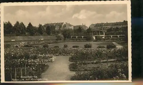 Glauchau Rosarium Musikpavillon Kat. Glauchau